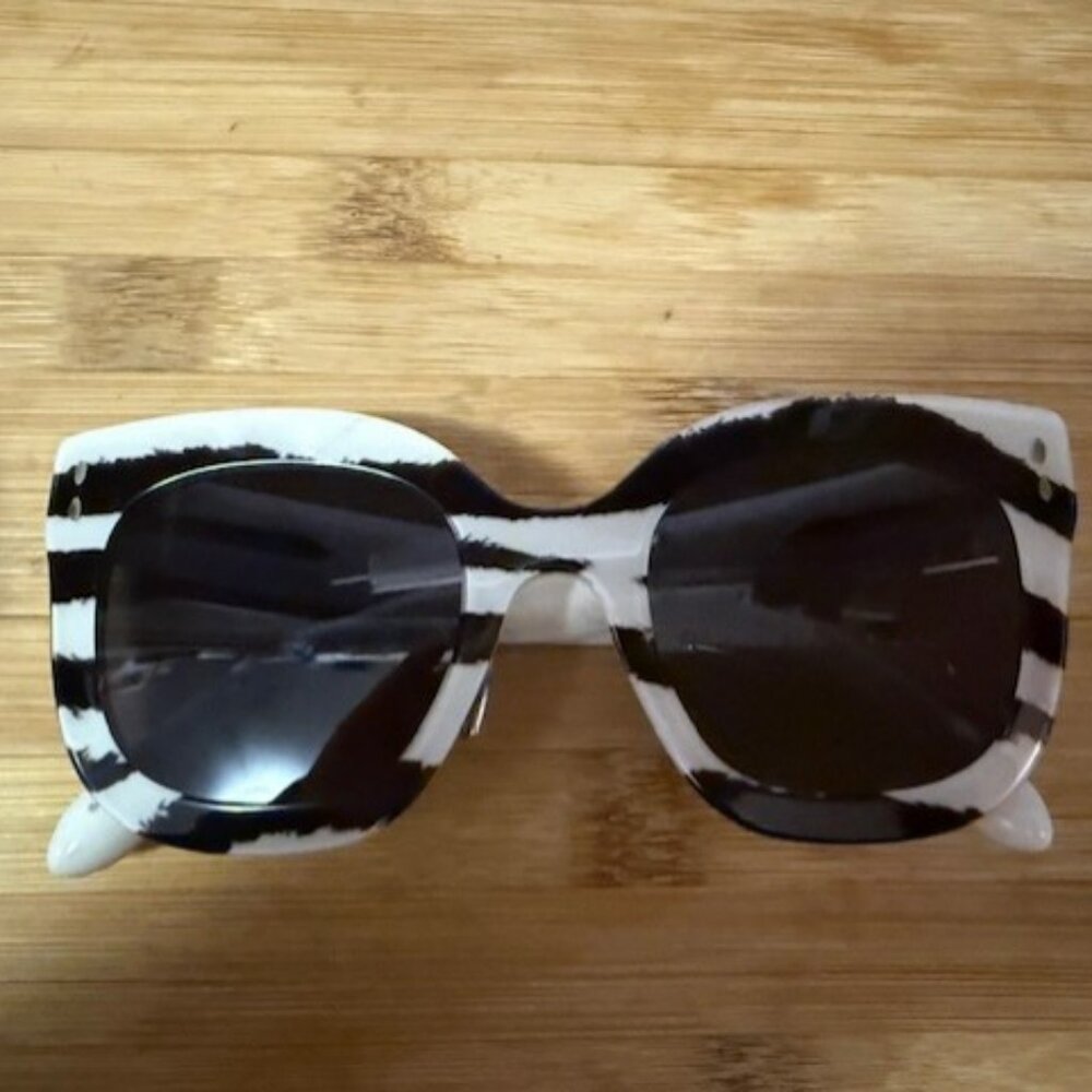 Isabel Marant 52mm Gradient Cat Eye Sunglasses -  IVORY PATTERN/ GREY - NWOT - Picture 3 of 16